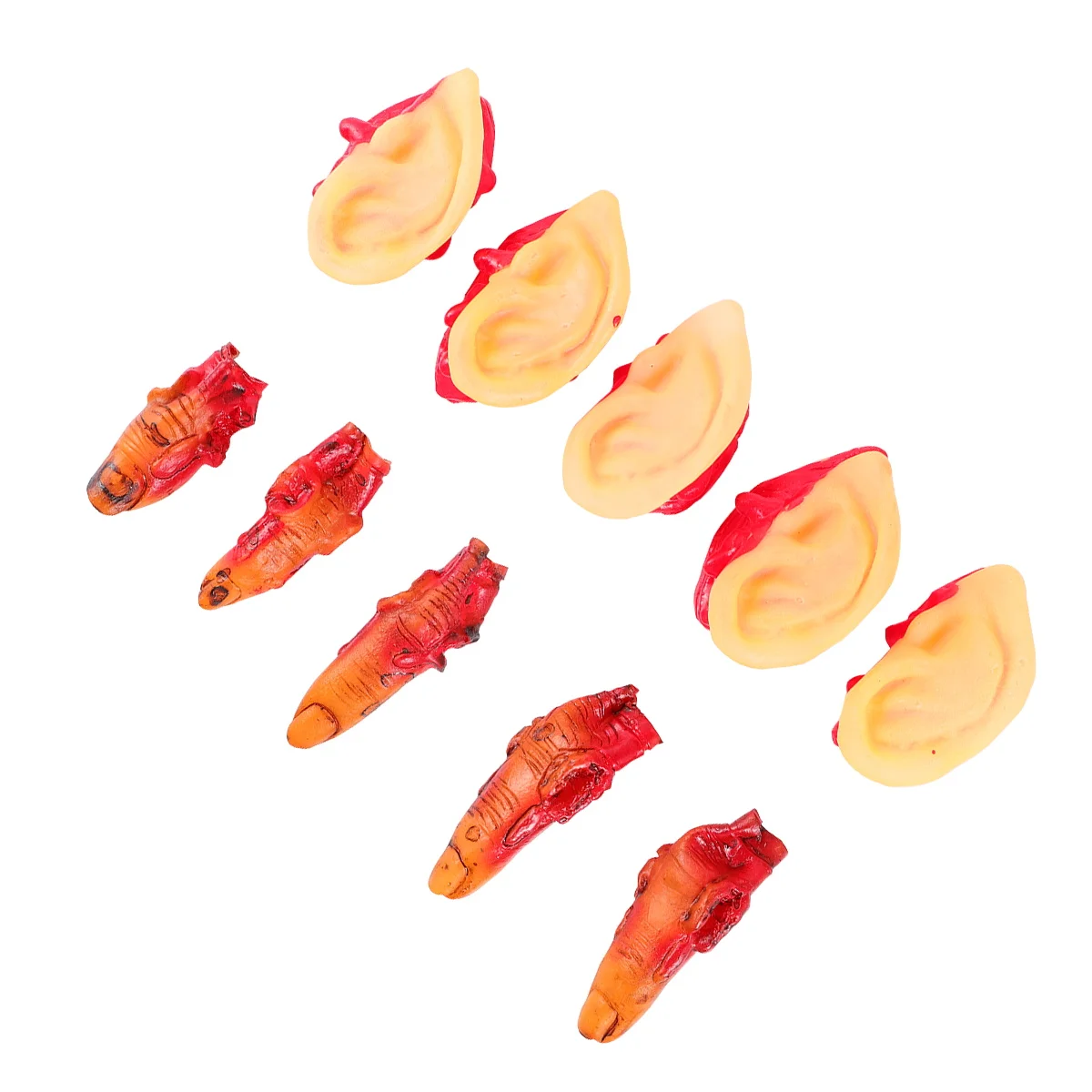 10 pçs suprimentos de festa de terror truque assustador brinquedo adereços de halloween realista assustador brincadeira decorações material seguro leve assustador