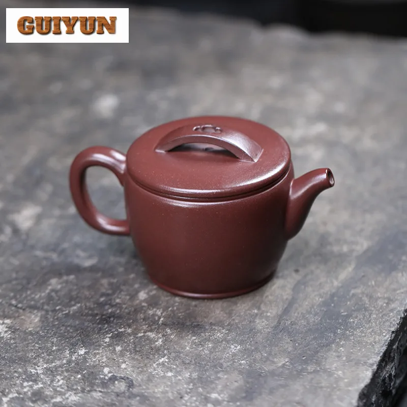 190 مللي أباريق الشاي العتيقة ييشينغ الأرجواني الطين اليدوية وعاء عيار كبير الخام الخام الأرجواني الطين غلاية Zisha طقم شاي مجموعة أدوات المائدة