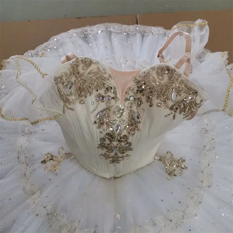 Robe de Ballet Pompadour pour Enfant et Adulte, Tenue de Compétition, Scène Professionnelle