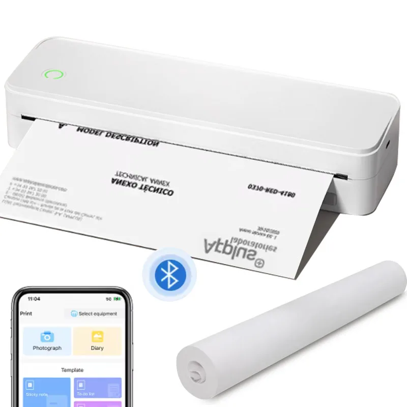 

High Quality thermal printer For DeLi X8 203dpi A4 paper ink free thermal printing scanner USB+Blueteeth