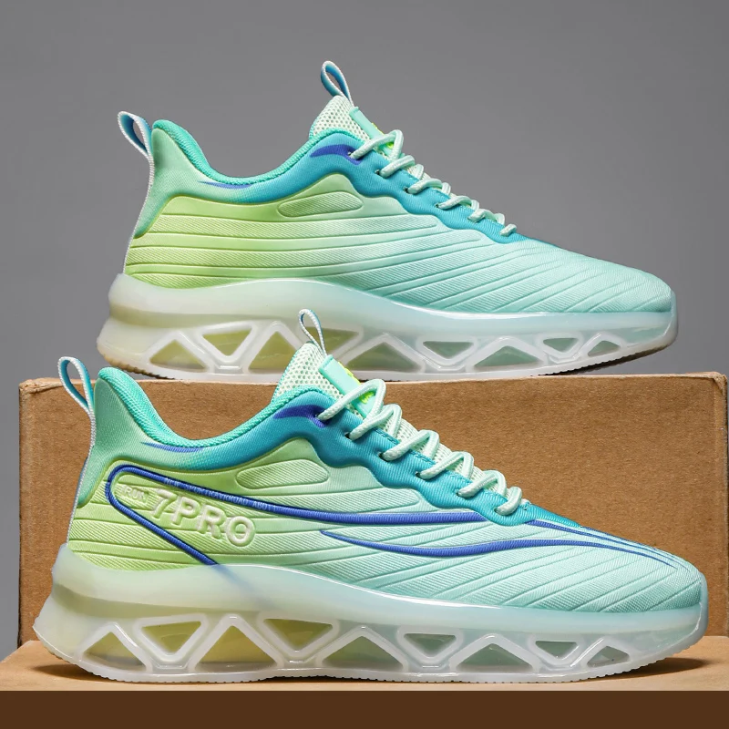 

Кроссовки мужские, дышащие, на плоской подошве, на мягкой подошве, спортивные модные теннисные туфли, новинка 2025, нескользящие мужские кроссовки на шнуровке