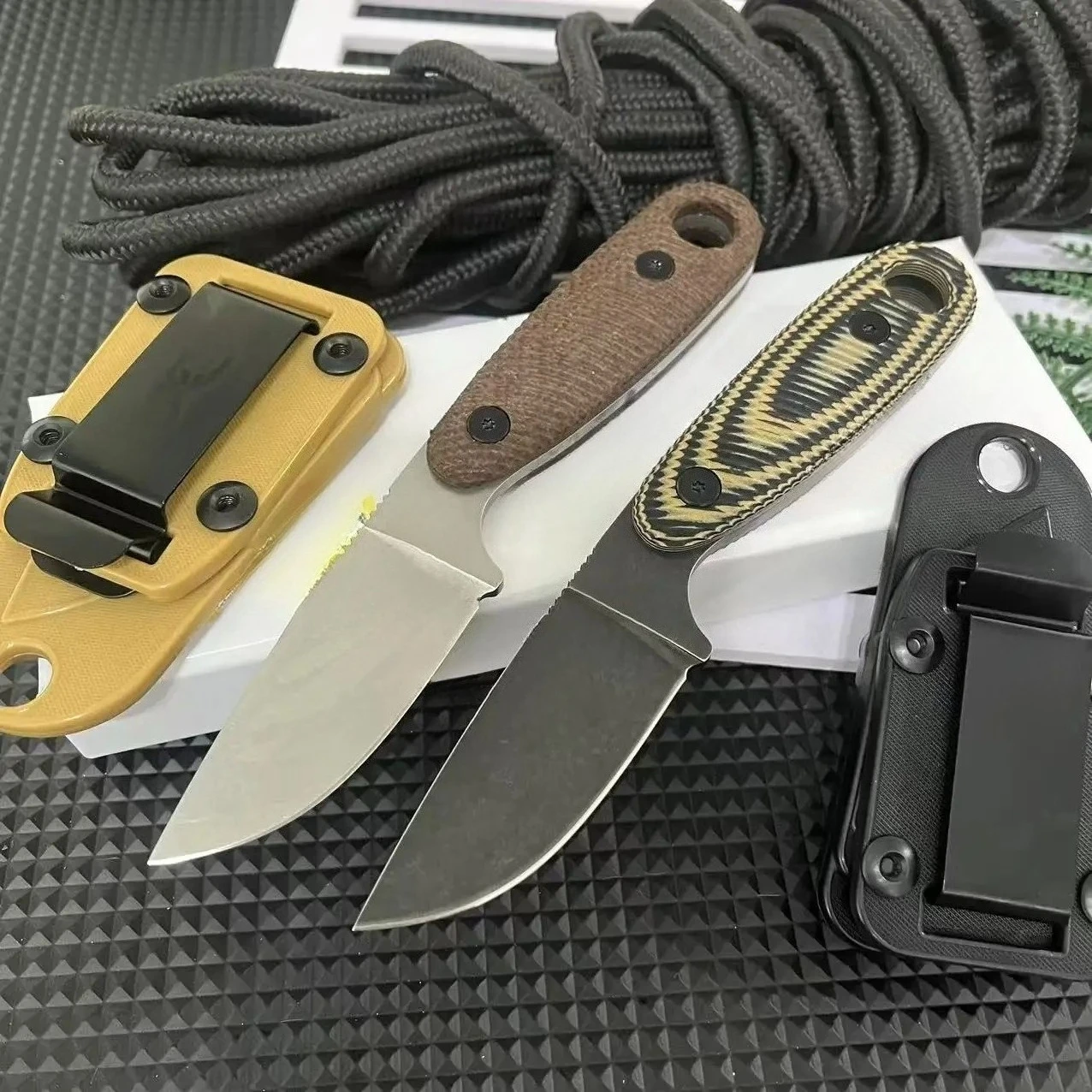 

Pocket Camping Self Defense Utility Fixed Blade Outdoor Multi-purpose Tactical Knife EDC Knife Kydex Sheath Jungle Survival Tool