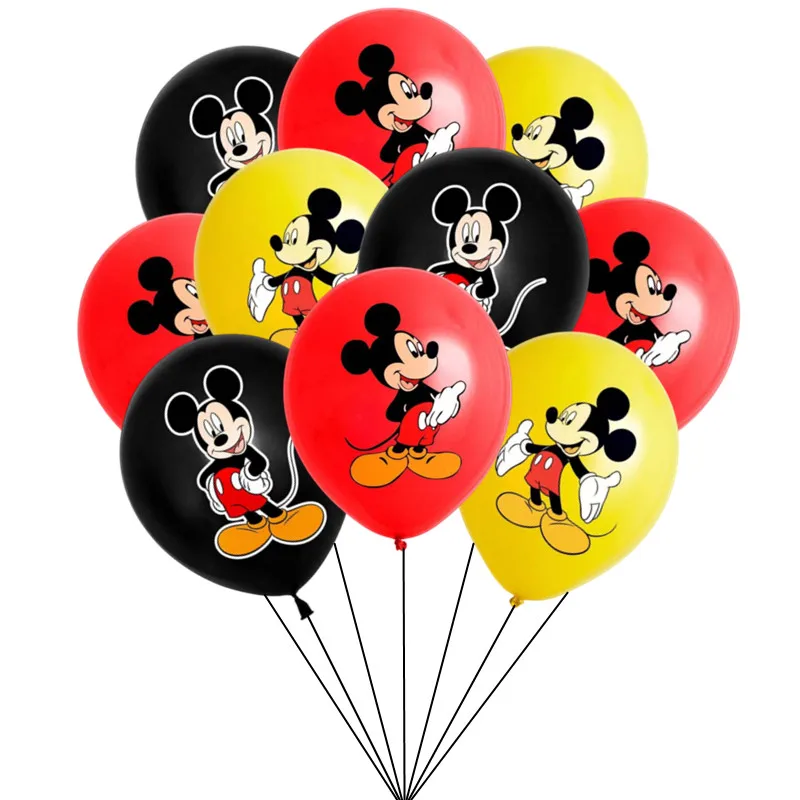 10/30Pcs 12inch Mickey Mouse Latex Balloon Party Supplies Pink Minnie Party Balloon Balloons for Wedding Birthday Party Decor