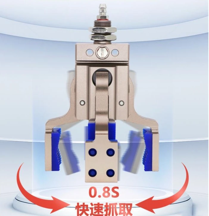 

Mechanical Arm Four Claw Irregular Fixture Mini Pneumatic Finger Cylinder