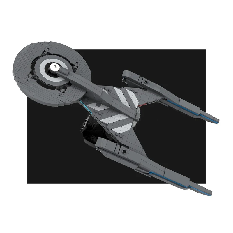 581 Uds. MOC famoso película y televisión Star Fleet modelo de barco DIY montaje juguetes de bloques de construcción regalo de cumpleaños para niños
