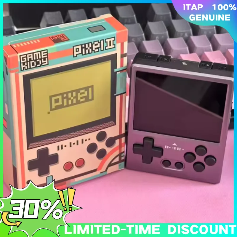 

GKD Pixel 2 Metal Handheld Game Console Retro Nostalgia Game Console 2.4in 640x480 IPS Screen Full Metal Body Cnc Birthday Gift