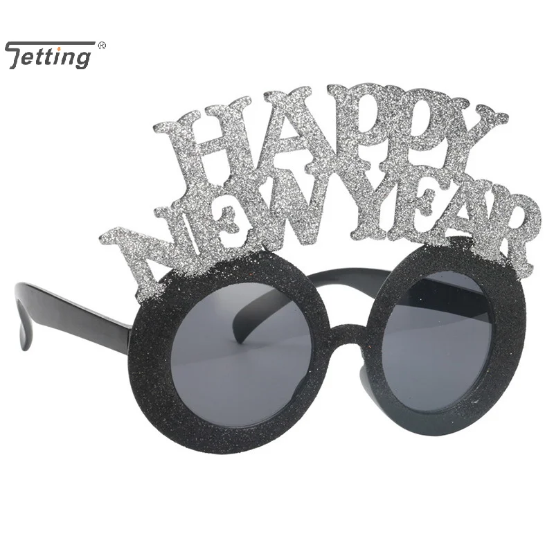 

Очки «С Новым годом», 2026, реквизит для фотобудки, очки для вечеринки, рождественский подарок, декоративные солнцезащитные очки, универсальный размер, 1/5 шт.