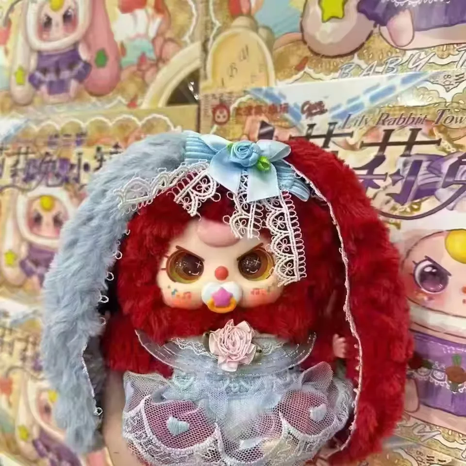 

Baby Three Lily Rabbit Town V4 Plush Blind Box Cute Bag Pendant Collection Exquisite Decoration Surprise Mystery Trendy Toy Gift