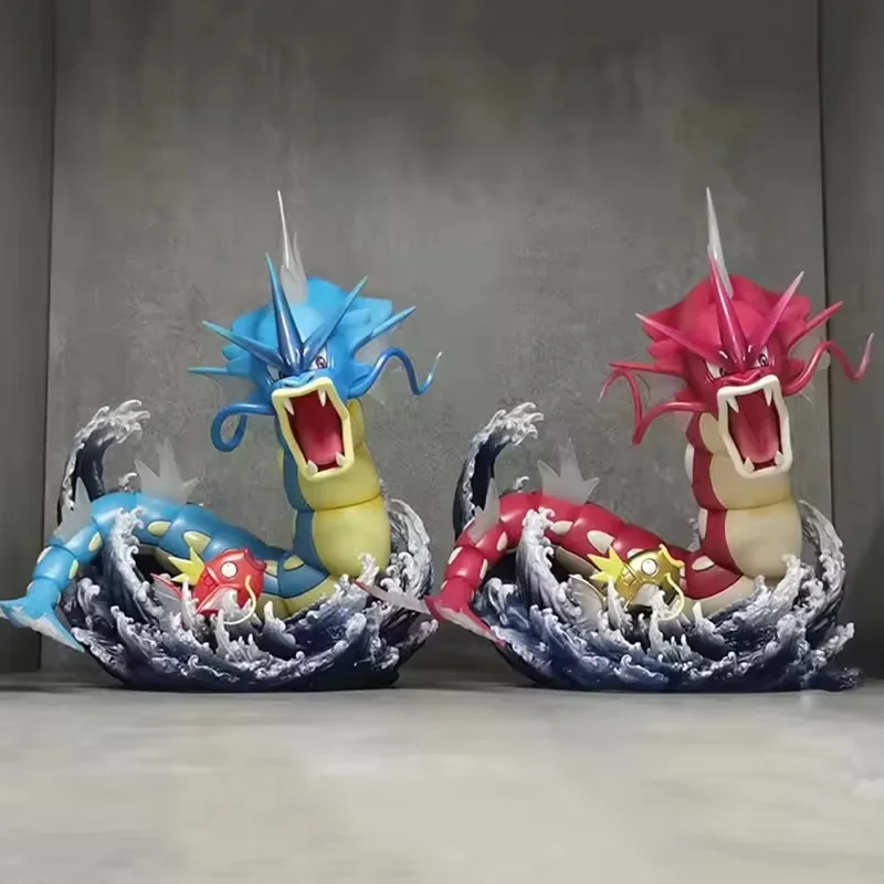 新しい2種類のポケモンフィギュア、ガラドスとコイキング、赤と青のpvcアクションモデルフィギュア、おもちゃ、人形、漫画のギフト、子供と大人向け