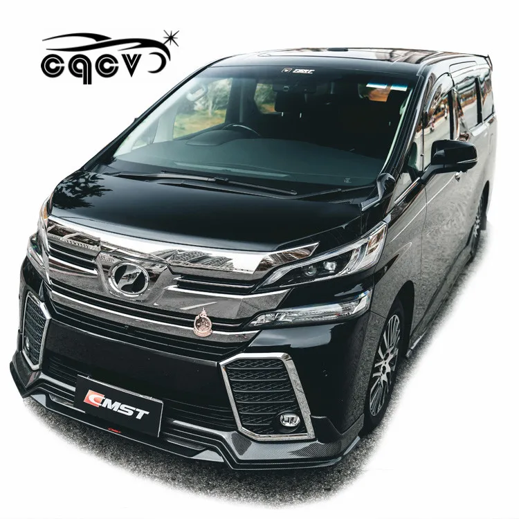 CMST Body Kit for toyota Vellfire 2015-2018 Carbon Fiber Front Lip Rear Diffuser Side Skirts Trunk/wing Spoiler Facelift