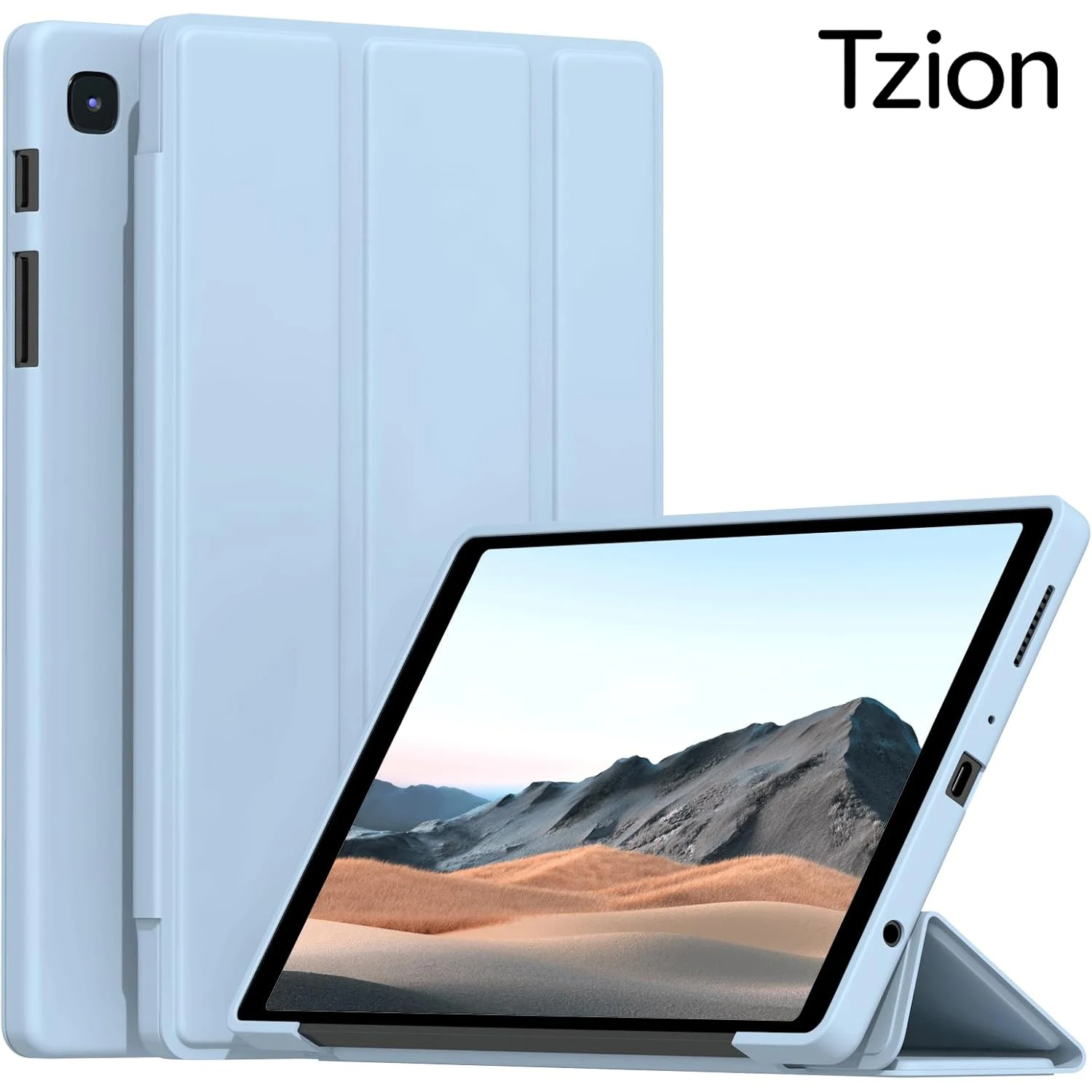 

for Samsung Galaxy Tab A7 Lite 8.7 Inch 2021 Tablet Model SM-T220/T225/T227,Magnetic Flip Smart Cover Soft Silicone Tablet Case