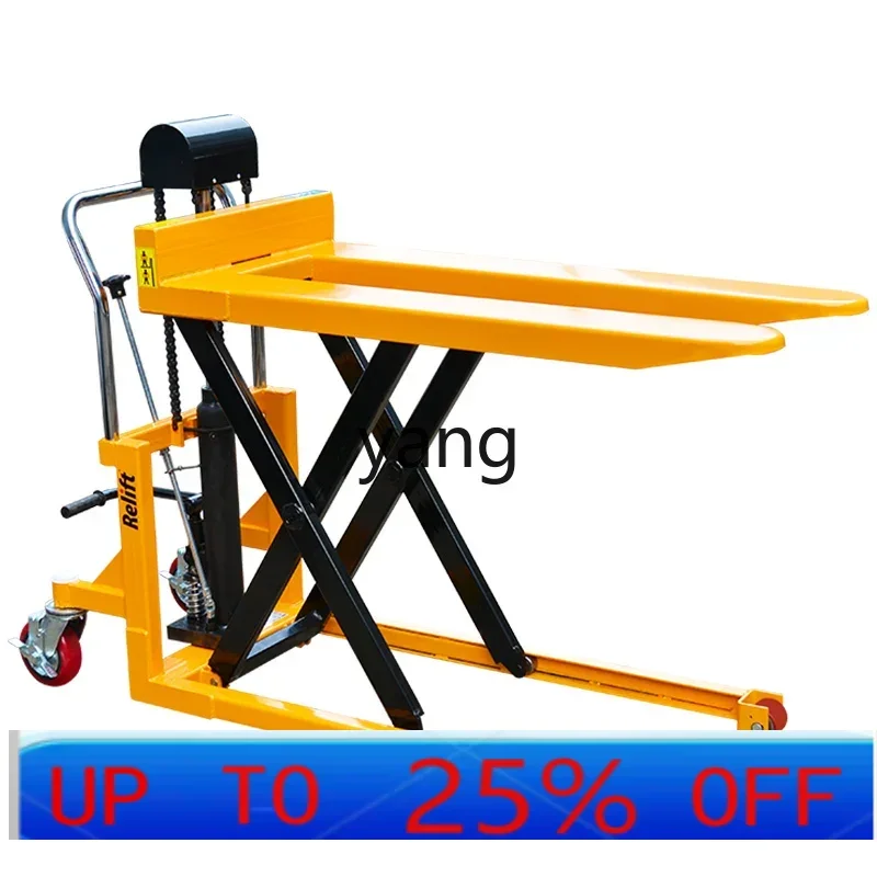 LTT manual hydraulic high lifting truck station truck stacking electric lifting pallet truck