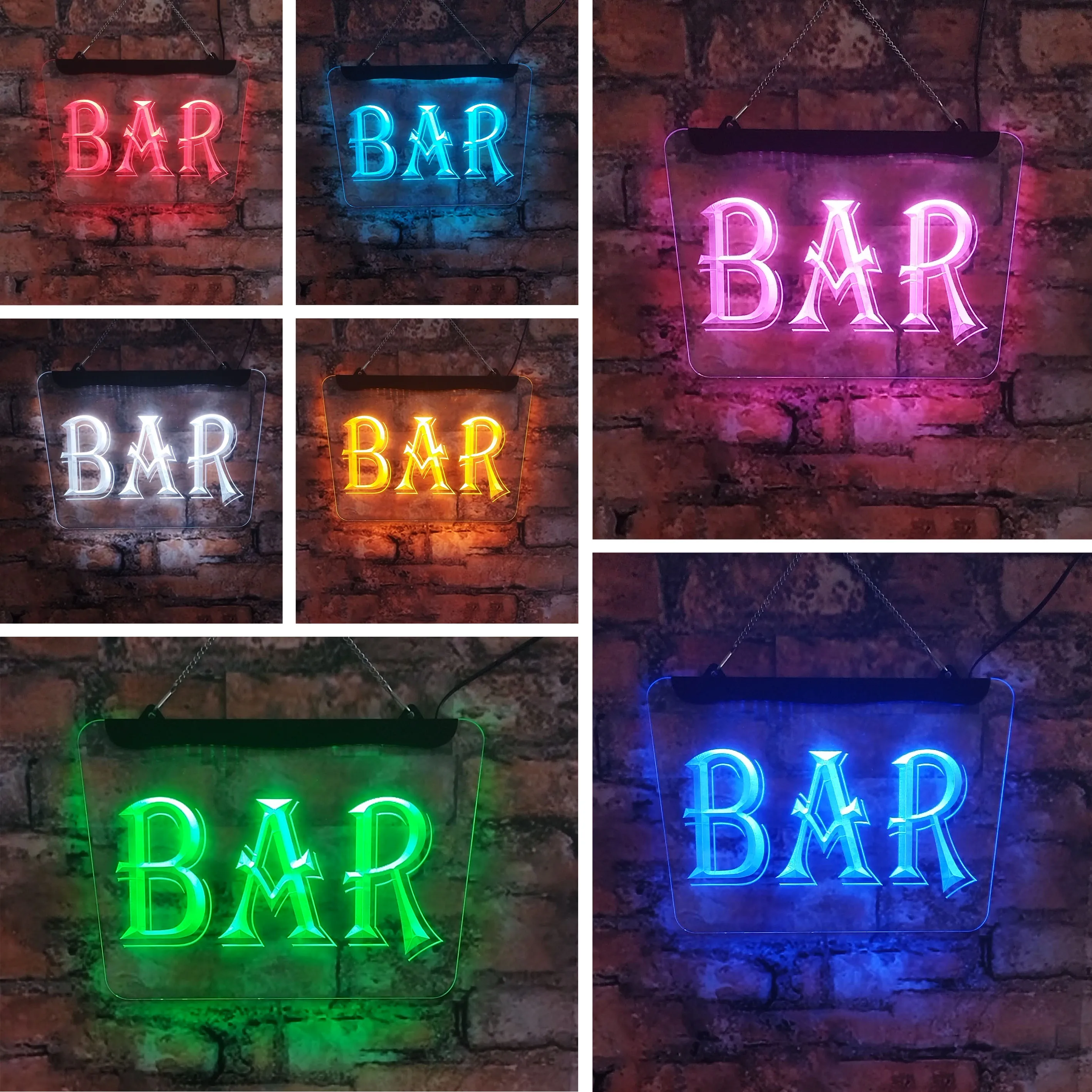 Beer bar, clubhouse, neon sign, acrylic board engraving, home decoration, interior wall art, green, red, 20*30, for room store