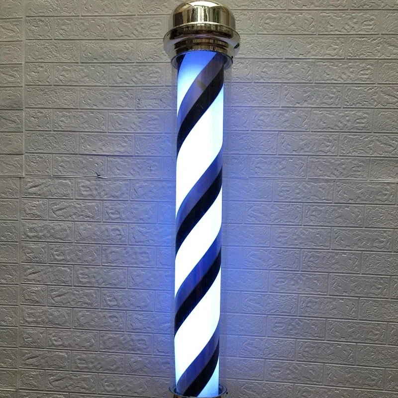 Rotating Light Stripes for Barber Shop, LED Downlights, Red, White, Blue Stripe, Hair Sign, Wall Hanging, 100cm