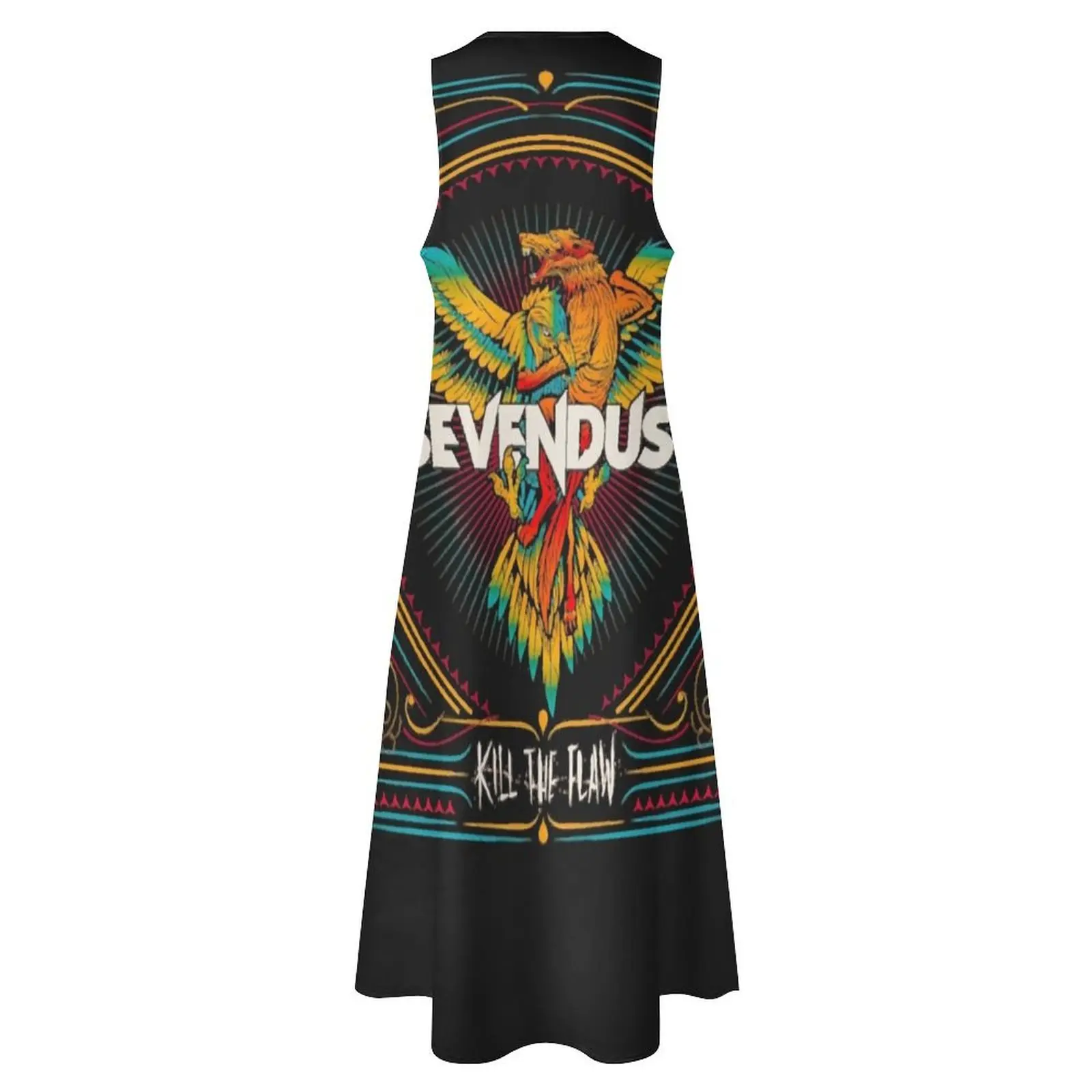 SEVENDUST Band Never waste energy Camiseta esencial Vestido largo Vestido de fiesta Vestidos largos Ropa de playa