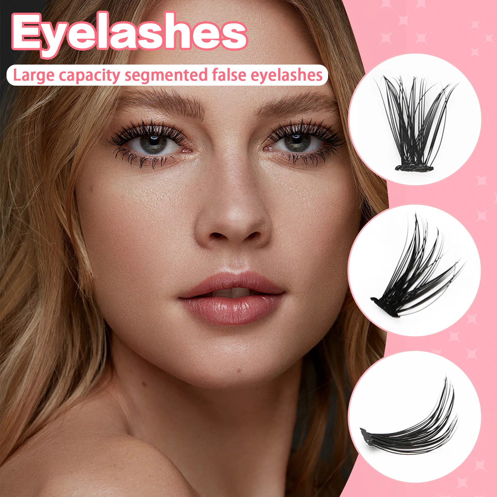 

9-18mm Thick Eyelash Extension Kit Single Cluster Segmented False Eyelash Ideal for Cosplay and Costume Parties