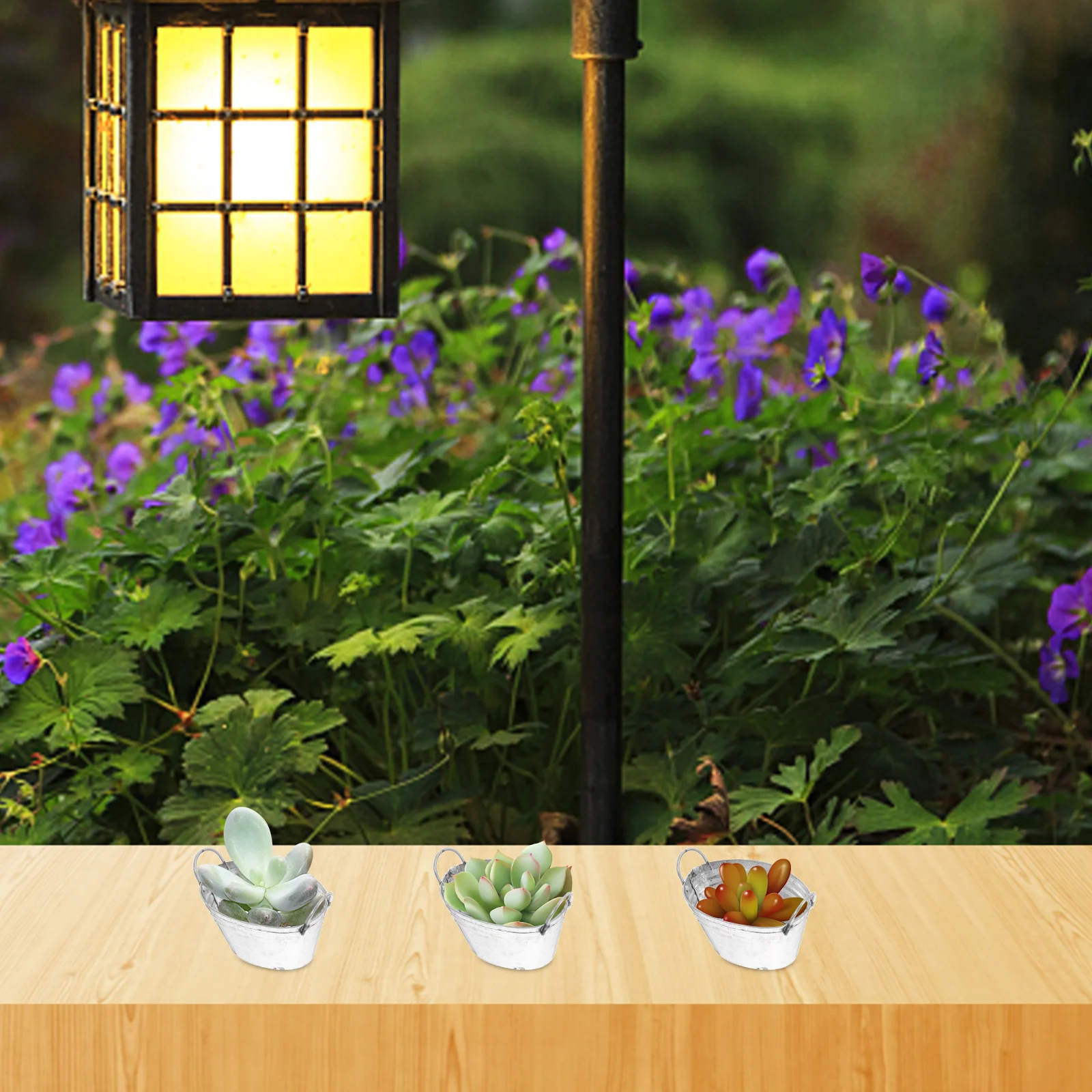 

4Pcs Mini Tin Buckets Rustic Small Metal Pails Handles Decorative Succulent Planters Party Favor Classroom Crafts