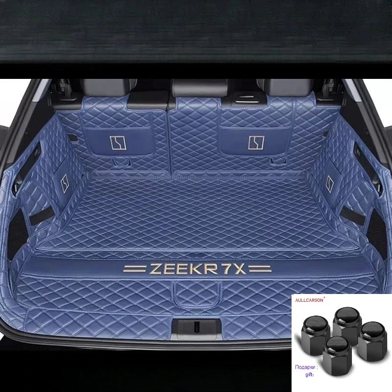 Voor Zeekr 7x2024 2025 Aangepaste Kofferbak Mat Leer Duurzaam Cargo Liner Boot Tapijten Interieur Cover Met Gift accessoires - afbeelding 1