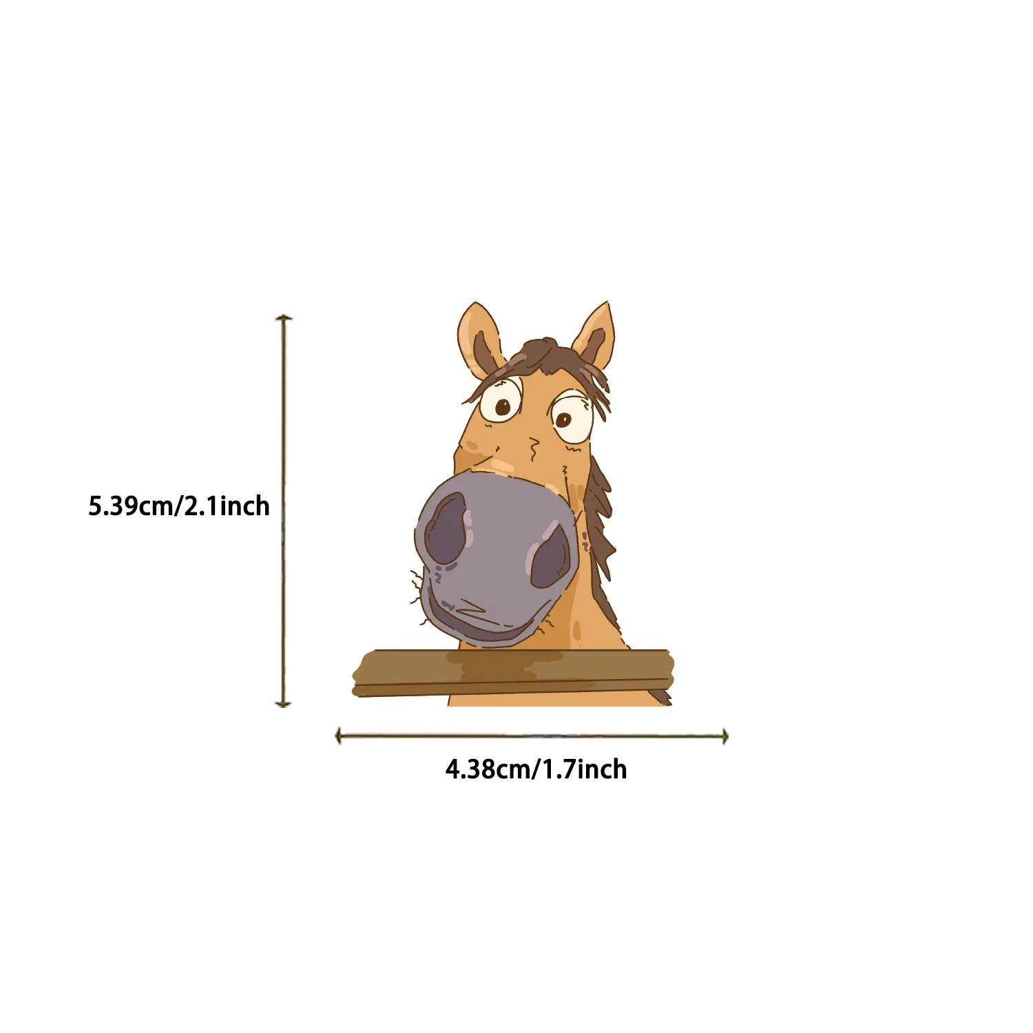 50PCS Cartoon Horse Fun Expressions Graffiti Stickers Decoration Guitar Notebook Luggage DIY Waterproof Stickers