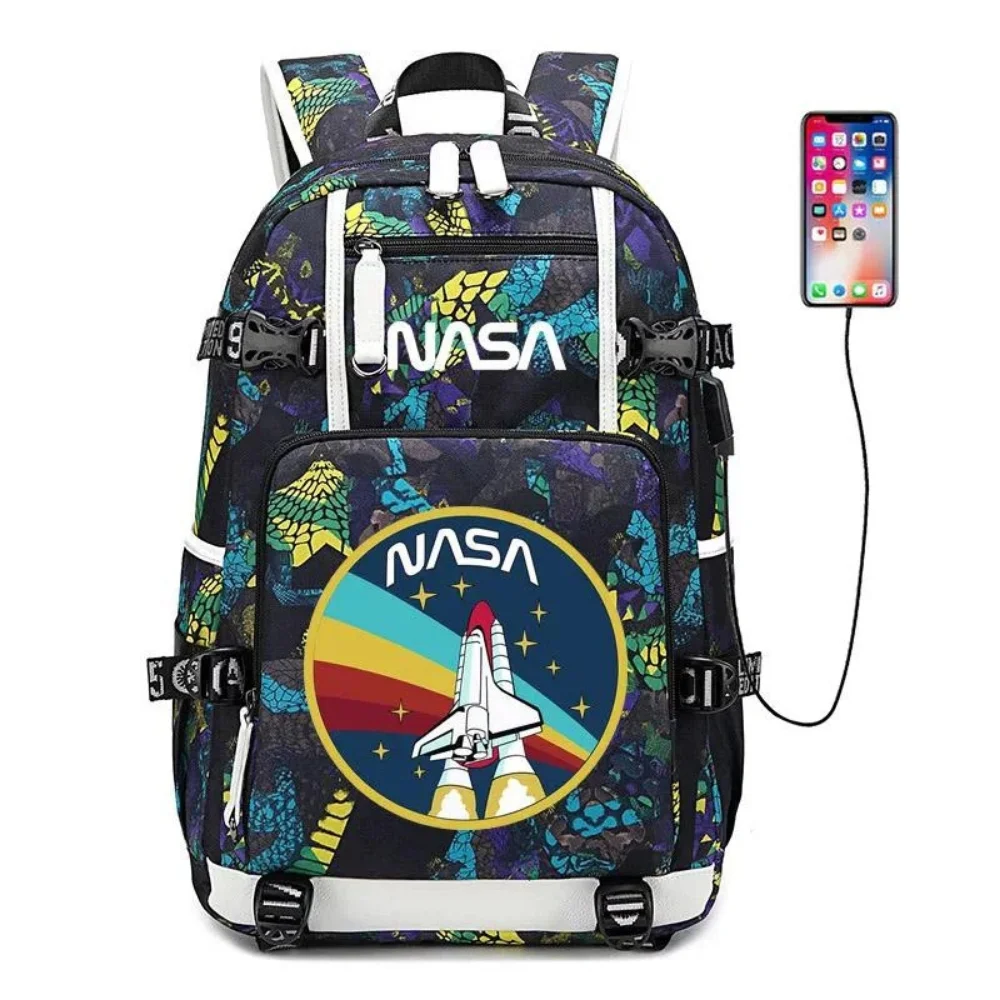 The Astronaut Spaceman Backpack Schoolbag Travel Notebook Laptop Bag for Kids Students