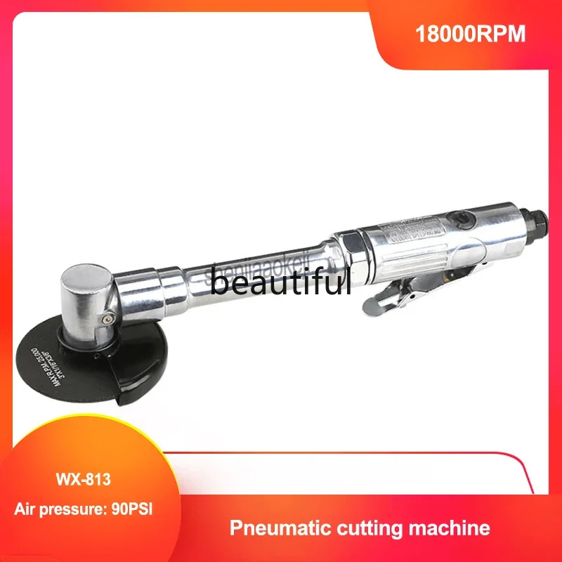 WX-813 Small-Scale Pneumatic Cutter Machine 18000RPM Air Cutting Machine Tool With Extra Long Handle 3