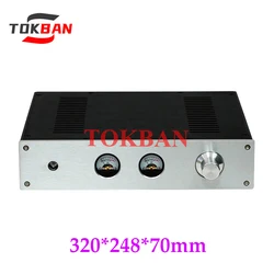 Tokban Audio 3207 320*248*70Mm Volledig Aluminium Eindversterker Chassisbehuizing Diy Hifi Voorversterker Decoder Oortelefoon Behuizing
