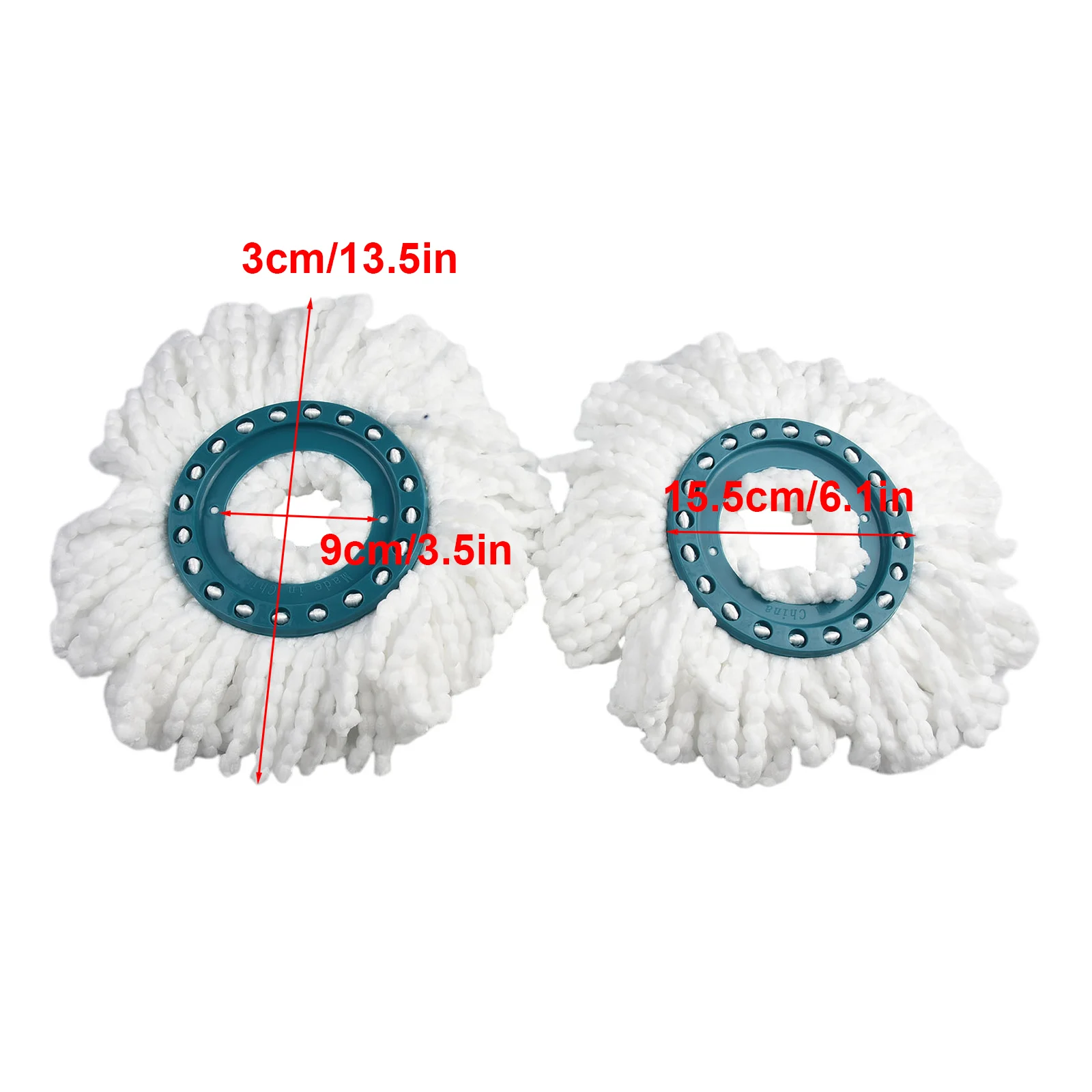 2 Pack Mop Replacement Compatible With Leifheit Clean Twists Disc Mop Systemes Mop Head Microfibre Very Absorbent Cleaning Tool