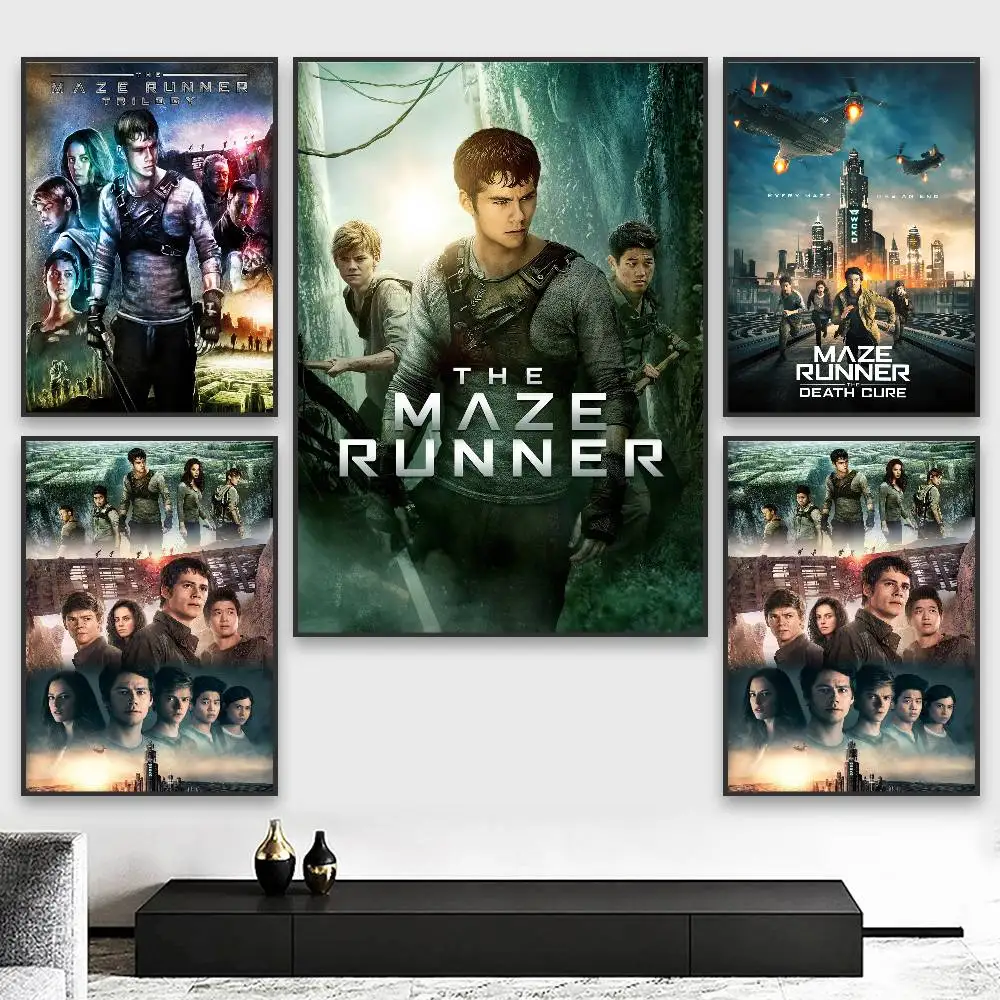 Movie The Maze Runner Poster HD art sticky wall waterproof home living room bedroom aesthetic decoration