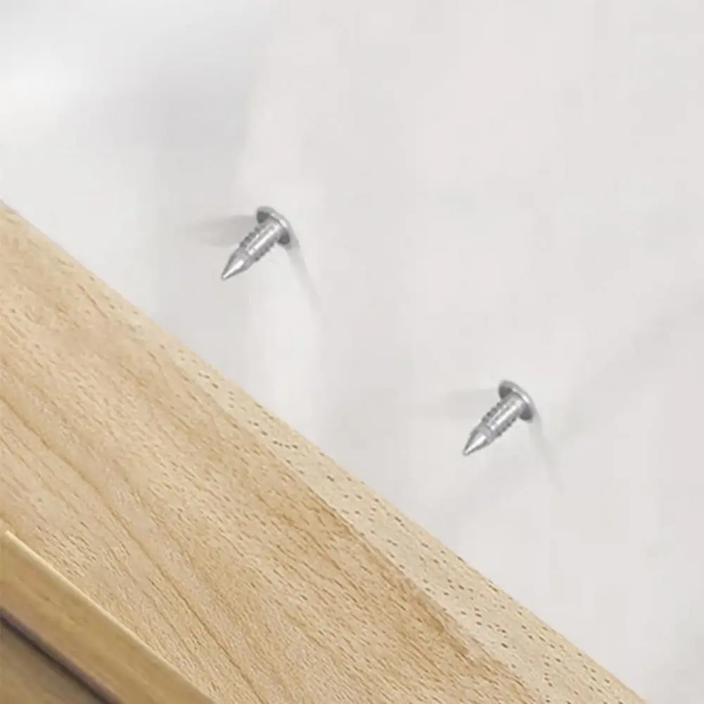 برغي أمان اللوح 100 قطعة مسمار خيط التفاف مزدوج الرأس مع أداة كم لأمن اللوح الخشبي الصلب للمزدوج #4