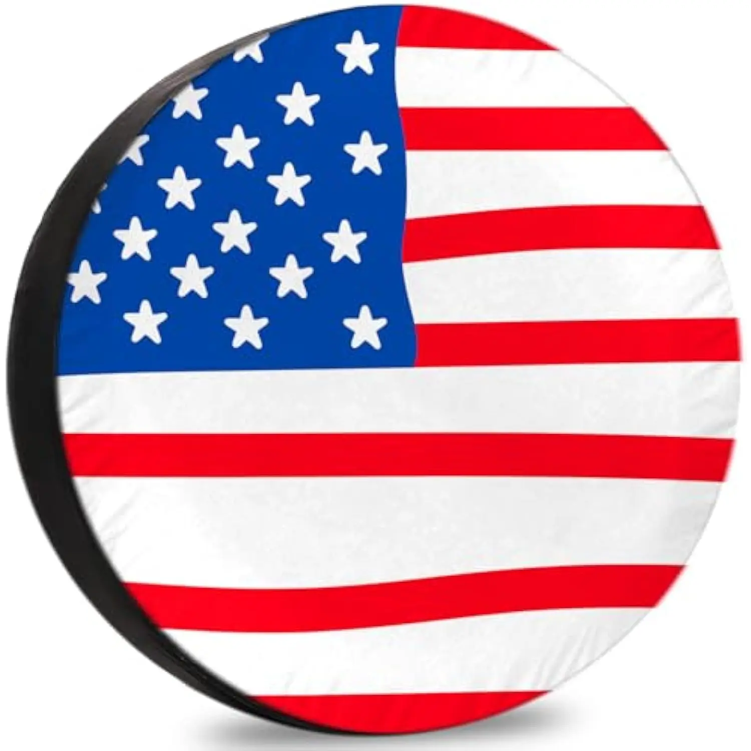 

American Flag Spare Tire Cover Weatherproof Vinyl Wheel Cover