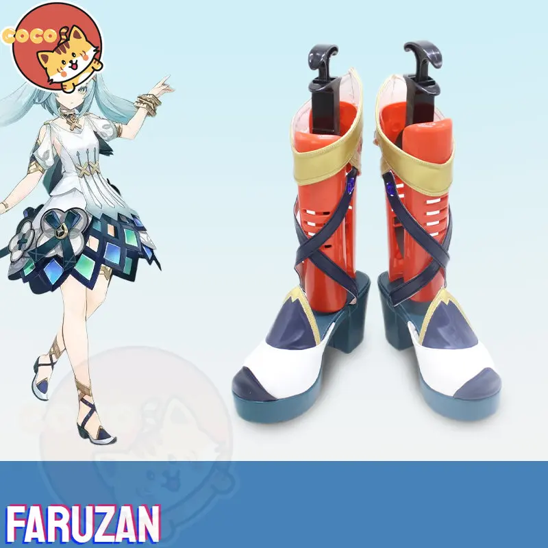 

CoCos Game Genshin Impact Faruzan Cosplay Shoes Genshin Impact Cosplay Faruzan Cosplay High Heel Unisex Role Play Any Size Shoes