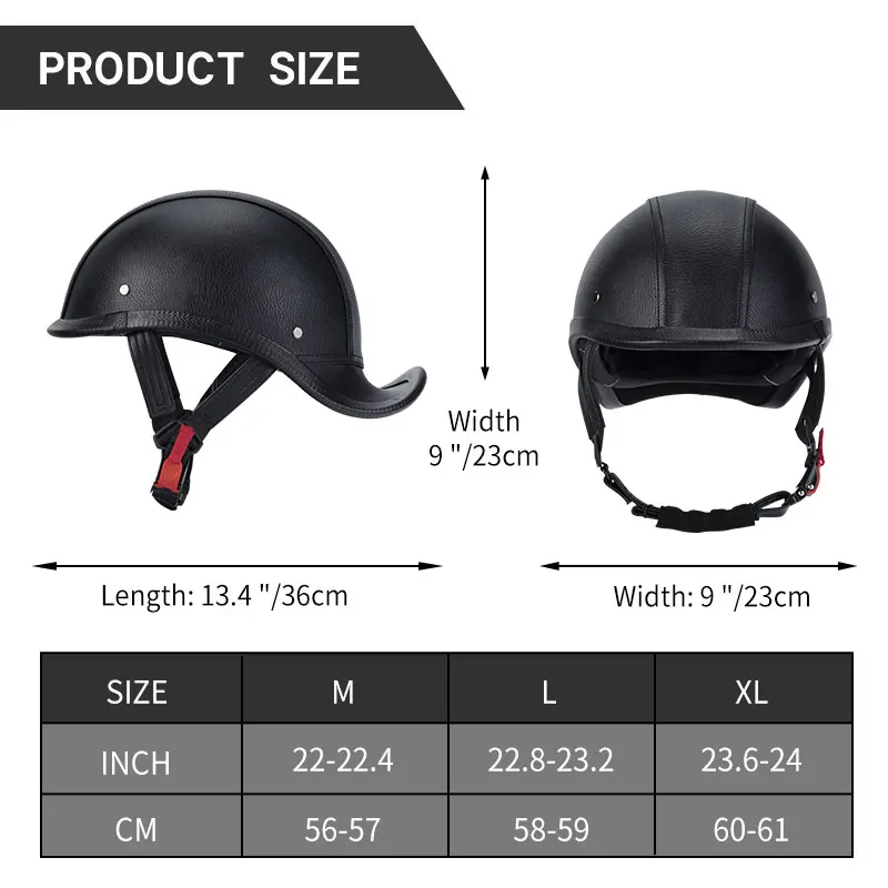 2025 DOT Newest Motorcycle Half Helmet Baseball Cap Half Face Helmet Safety Hard Hat Helmet Motorcycle for Mens