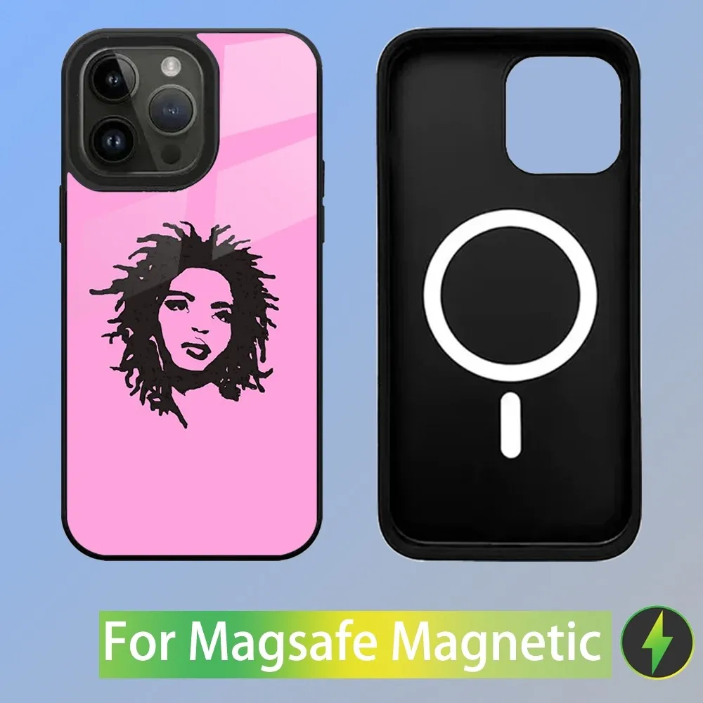 Singer L-Lauryn Hill Phone Case For iPhone 15,14,13,12,11,Plus,Pro,Max Mini Magsafe Magnetic Wireless Charging