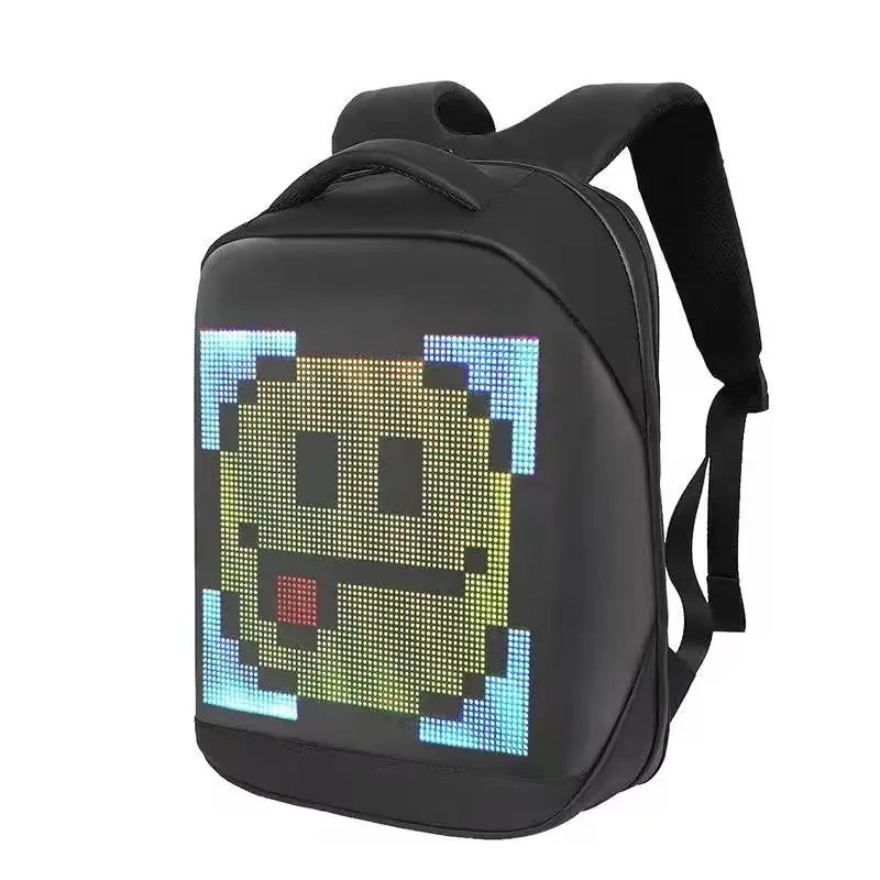Smart Walking Advertising LED Backpack Custom DIY Dynamic Display for Outdoor Use Shopping Malls Mobile Control CMS Information