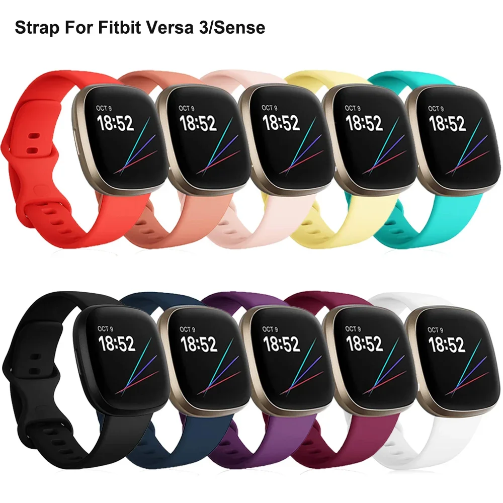 

Sport Band For Fitbit Versa 3 4 Smart watch Silicone Breathable Bracelet Wristband Strap For Fitbit Versa 3 Sense 2 Correa