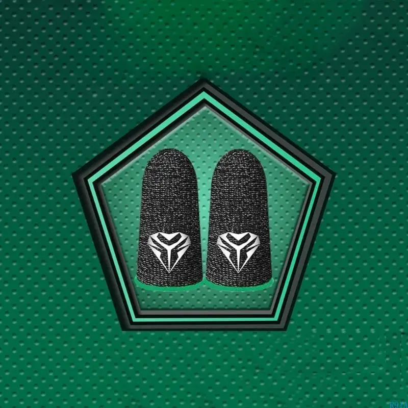 모바일 게임 컨트롤러 용 R91A 게임 핑거 슬리브, 0.3mm 전도성 실버 섬유 방지 통기성 게임 장갑