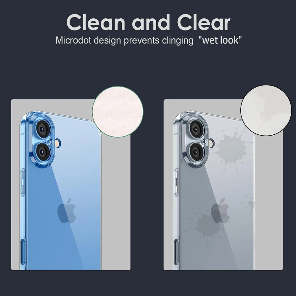 Ультратонкий силиконовый мягкий чехол для iPhone 16 e Pro Max Crystal Clear Soft Shell для iPhone 15 14 13 12 11 Pro Max Mini Plus Cover