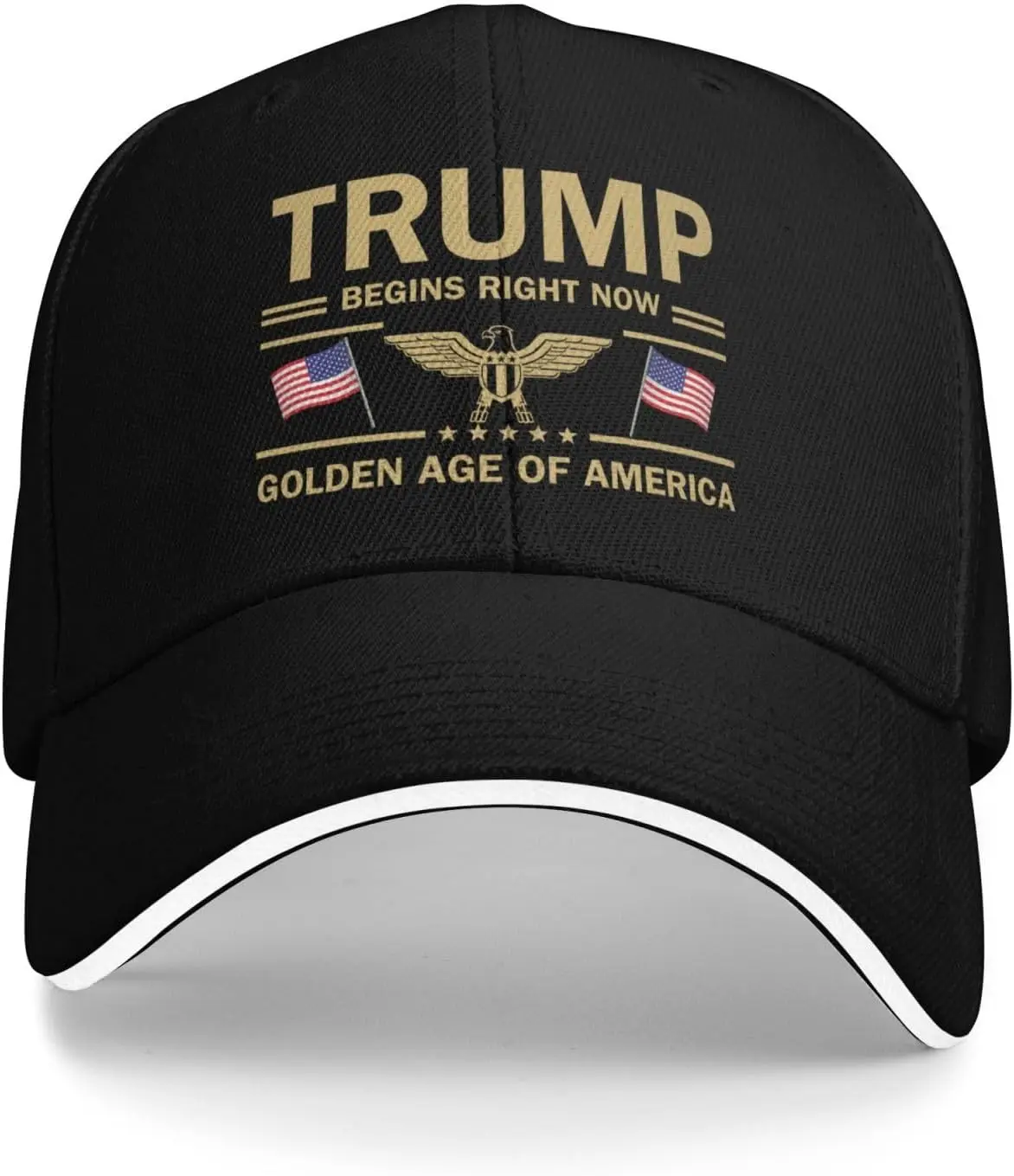

Nation Golden Age of America Hat Baseball Cap Trucker Cap for Men Women Black