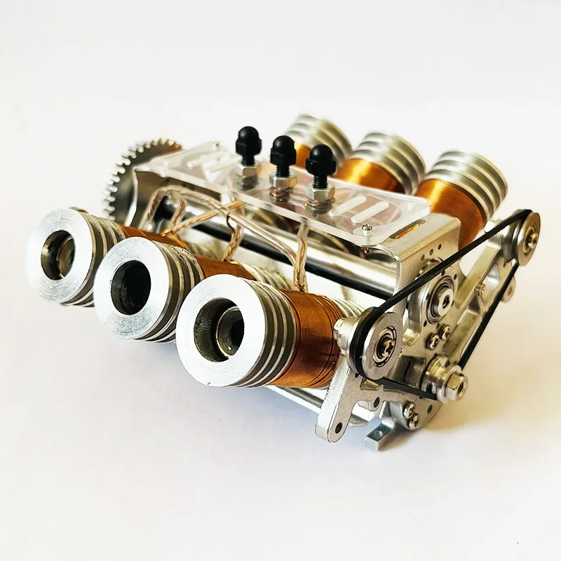 Modelo de motor V12, Motor de potencia, Motor de pistón CC sin escobillas, Motor RC de simulación de doble pistón V6 multicilindro