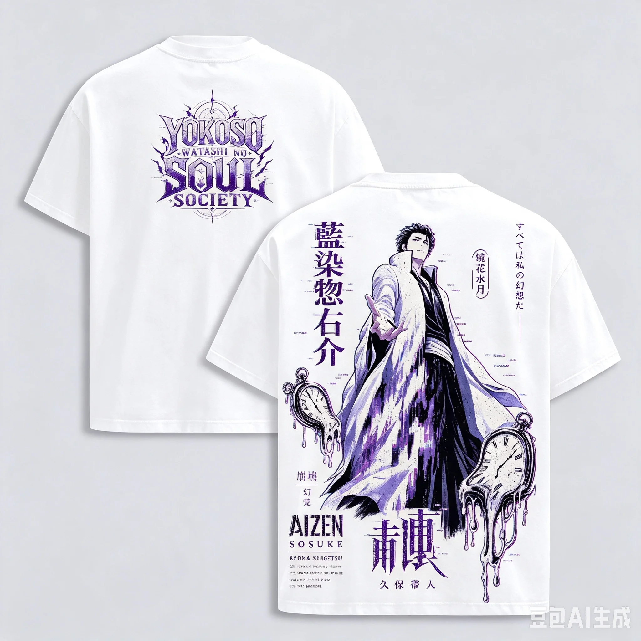 Bleach Grimmjow Jaegerjaques Anime T‑Shirt Manga Print Casual Loose Short Sleeve Unisex Cotton Streetwear Tops for Otaku Fans