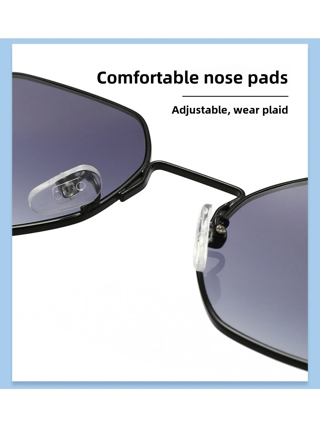 1 Stück Herren-Brille mit klassischem geometrischem Metallrahmen, silberfarben, modische Brille für Outdoor-Radfahren, Angeln, tägliches Zubehör – Detail 6