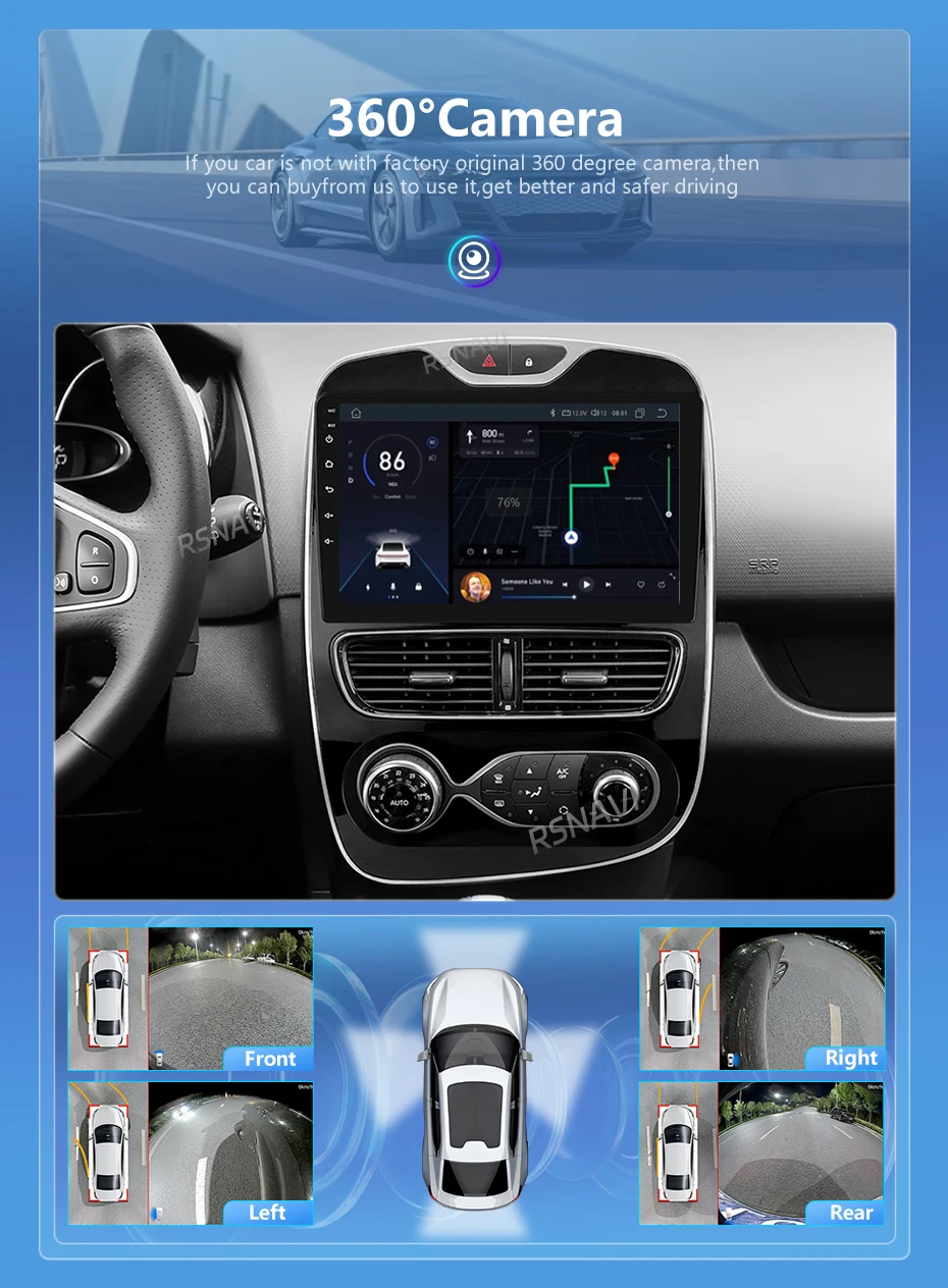 Android 16 CarPlay Stereoanlage für Renault Clio 4 BH98 KH98 2012-2016 2K QLED Android Autoradio Multimedia-Videoplayer GPS AI-Sprachsteuerung – Detail 18