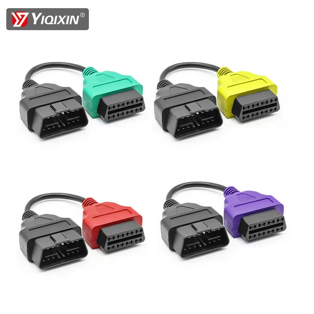 

Для Fiat ECU Scan Connector OBD 2 диагностический адаптер кабель для Multi ECU Scan ABS подушка безопасности сканер инструмент интерфейсный разъем 4 шт.