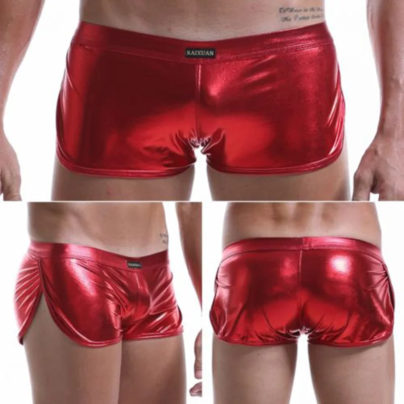 Calças Cuecas boxer Cuecas boxer masculinas de luxo Cuecas boxer de cintura baixa em elastano e poliéster