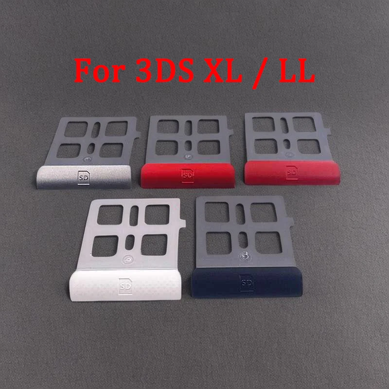 

1PC For 3DS LL 3DS XL Console Repair Parts White Black Silvery Limited Red Original New SD Game Card Slot Cover Holder Frame