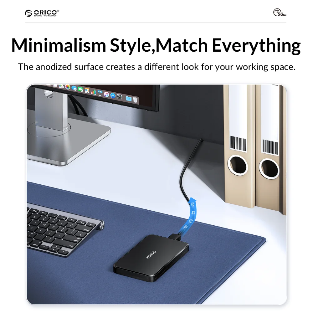 ORICO HDD Case 2.5'' HDD Enclosure SATA to USB 3.0 Hard Drive Enclosure for 2.5 Inch SSD Disk HDD Box HD External HDD Enclosure