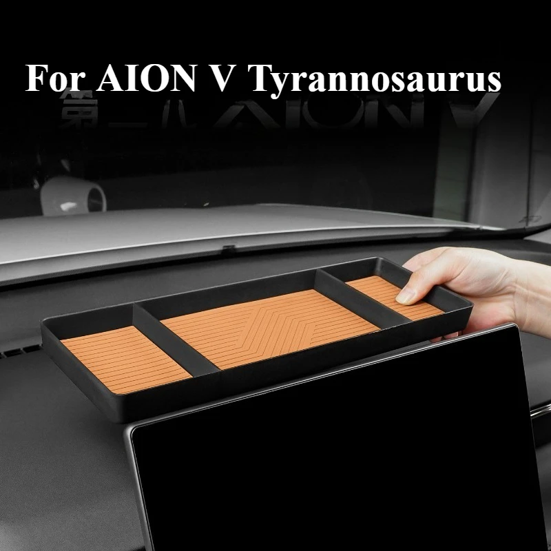 For AION V Tyrannosaurus, Rear Storage Box of Central Control Screen, Car Modified Organizer Tray Interior Accessories