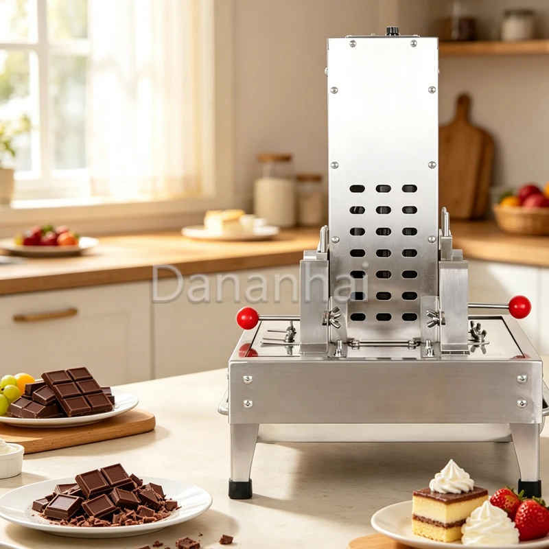 Fully Automatic Commercial Chocolate Cutting Machine Chunking Device Cheese Shaving Equipment for Business Use