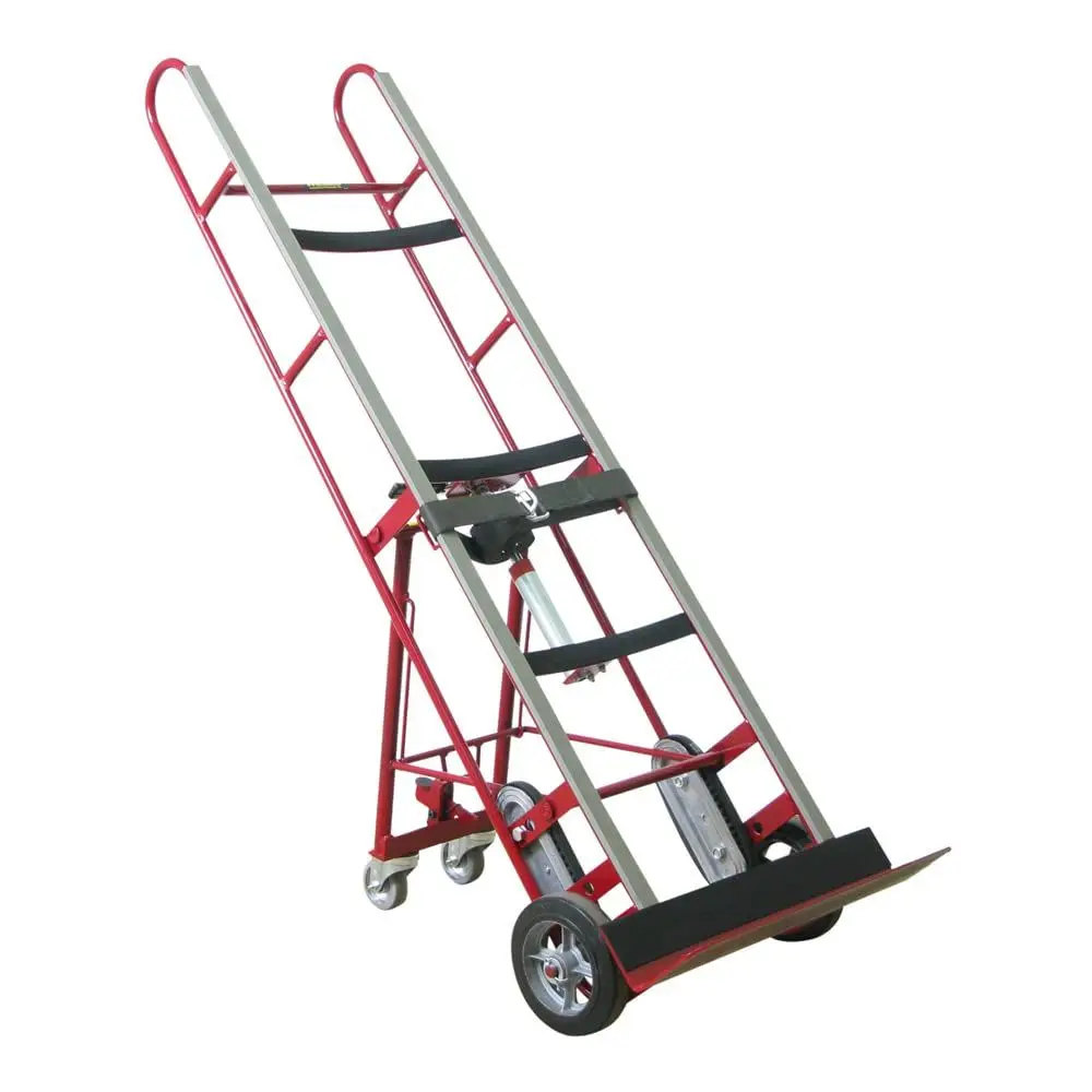 

Polyurethane Wheeled Steel Hand Truck with Auto Rewind Ratchet, 1200 lbs Capacity, 24 W x 66 H