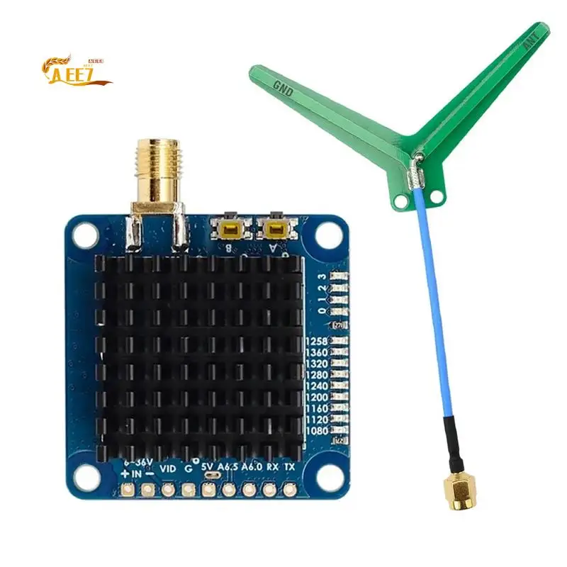 

AEE7-1.2Ghz 1.3Ghz 2W VTX Video Transmitter VTX-1G3TE 2000Mw 9 Channels With Tramp VTX Control For FPV Long Range Drones